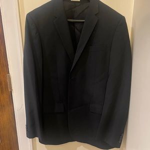 Perry Ellis Men’s Suit Jacket Black/Black Stripe